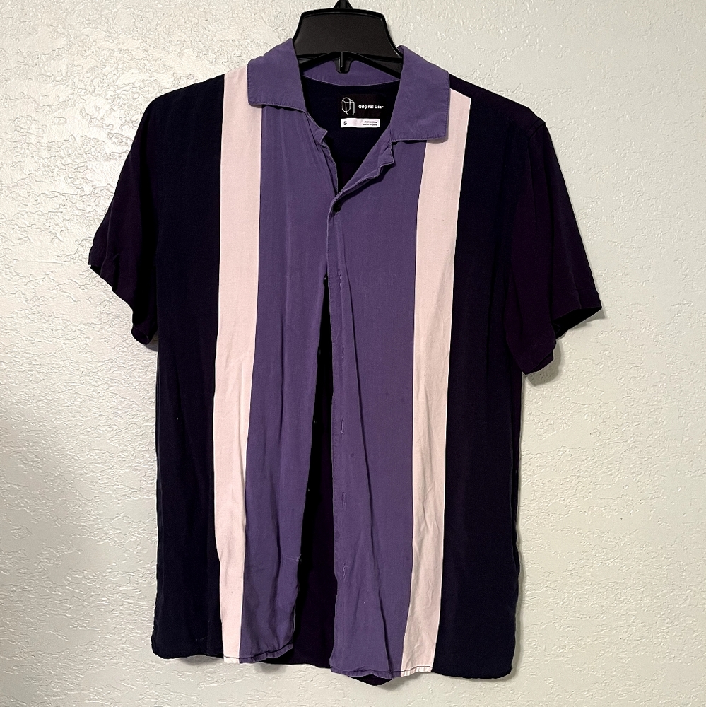 Purple button up